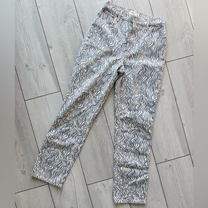 Abercrombie & Fitch Wavy Printed Denim Jeans